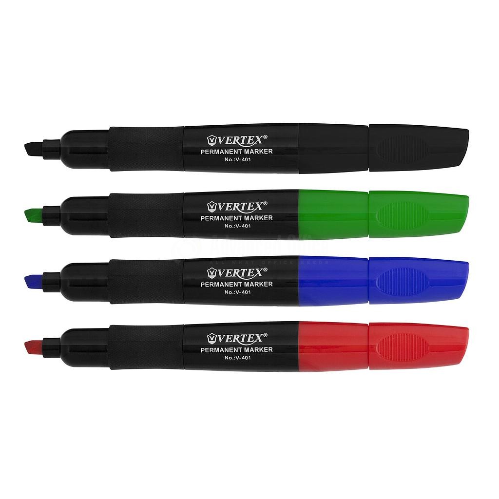 STYLO MARQUEUR PERMANENT BLEU/NOIR/ROUGE VERTEX V-0530 (copie)